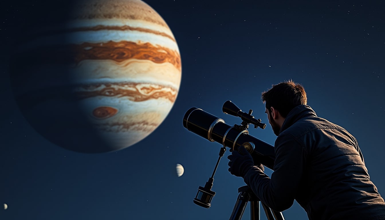 Observer Jupiter et ses satellites : la progression